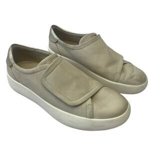 Cole Haan Womens 9.5 Grandpro Tennis Flatform Monk Sneakers Silver Gray Shoes